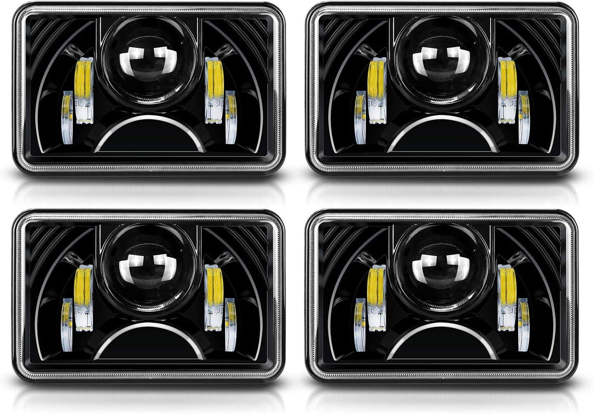 SPEADVMALL DOT Approved Rectangular 4X6 LED Headlight Projector W/ DR