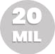 Core Tarps Extreme Heavy Duty 20 Mil Tarp Cover, Waterproof, UV Resistant, Rip and Tear Proof, Poly Tarpaulin with Reinforced Edges for Roof, Camping, Patio, Pool , Boat (Blue 20′ X 20′)