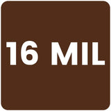 Super Heavy Duty Poly Tarp Cover Thick 16 Mil, Waterproof, 100% UV Resistant, Rot/Rip/Tear Proof Tarpaulin (Cut Size: 18' x 24', Finished Size: 17'6" x 23'6", Dark Brown)