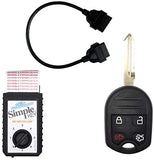 Simple Key Programmer Bundle with Key(s) and Cord - Designed for for Ford and Lincoln Vehicles: Program Key Yourself
