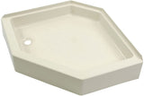 Lippert 209414 Better Bath 32" x 32" Neo Angle RV Shower Pan Left Hand Drain Parchment