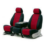 Coverking Custom Fit Seat Cover for Jeep Wrangler JK 4-Door - (Neoprene, Black/Blue)