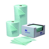 Brady SPC UN1113 12" x 12" Medium Weight Chemical Absorbent Pads with Low Linting Fine Fiber Cover - 200 ct