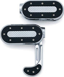 Kuryakyn Heavy Industry Switchblades with Male Mount Adapters, Satin Black