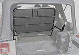 RAMPAGE PRODUCTS 86623 Rear Fold-Up Storage Rack, Interior Mount, Fold Up, for 2007-2018 Jeep Wrangler JK 4-Door Unlimited, Black Powder Coat Finish