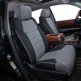 EKR Custom Fit Full Set Car Seat Covers for Select Toyota Tacoma 2016 2017 2018 2019 2020 2021 2022 /Double Cab - Leatherette (Black)