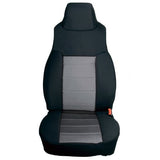 Rugged Ridge 13211.09 Seat Cover Kit, Front, Neoprene, Gray; 91-95 Jeep Wrangler YJ