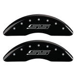 MGP Caliper Covers 14241SSS5RD Red Powder Coat Finish Front and Rear Caliper Cover, Set of 4 (Gen 5/SS Silver Characters, Engraved)