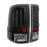 ANZO USA 311144 Black Tail Light Assembly - (Sold in Pairs)