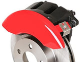MGP Caliper Covers 42007SWRGRD 'Wrangler' Engraved Caliper Cover with Red Powder Coat Finish and Silver Characters, (Set of 4)