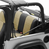 Coverking Custom Fit Seat Cover for Jeep Wrangler JK 4-Door - (Neoprene, Black/Blue)