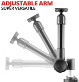 Heavy Duty Tablet Mount For Trucks - Impact Series by Tackform - Universal Vehicle Seat Rail Mount (20-24" Telescoping) Works With Most Vehicles with Accessible Floor Bolts