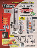 Trimax TRZ6AL 6" Premium Aluminum Adjustable Hitch with Dual Hitch Ball and T3 Receiver Lock