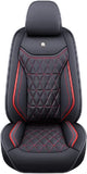 ZCJ XLX002 Leather Car Seat Covers, Faux Leatherette Automotive Vehicle Cushion Cover for Cars SUV Pick-up Truck Universal Fit Set Auto Interior Accessories， Airbag Compatible