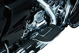 Kuryakyn 4357 Motorcycle Foot Control Component: Ribbed Folding Boards for Driver or Passenger Floorboards, Wrinkle Black, 1 Pair