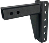BulletProof Hitches™ 2.5" Adjustable Medium Duty (14,000lb Rating) 6" Drop/Rise Trailer Hitch with 2" and 2 5/16" Dual Ball (Black Textured Powder Coat)