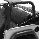 Coverking Custom Fit Seat Cover for Jeep Wrangler JK 4-Door - (Neoprene, Black/Blue)