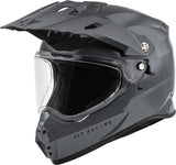 Fly Racing Trekker Helmet (Matte Black, Medium)