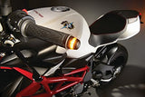 Kuryakyn 2559 Motorcycle Lighting Accessory: Kellermann BL 2000, Handlebar End LED Turn Signal/Blinker Light, Amber, Satin Black, Pack of 1
