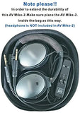 UFQ AV Mike-2 Aviation Headset Microphone Suit for Bose QC25 QC35 Sony MDR 1000X Free with a Headset Bag Also with MP3 Input Compare with U Fly Mike. The Most Safety Solution for This Kind Products