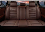 Maimeilong Luxury Leather Car Seat Covers Fit for GX 460 GX460 2021 Seat Cover Protector Waterproof Scratchproof Non-Slip Compatible with Airbag Full Set Coffee, 5 seat covers & pillows