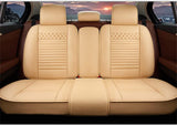 Luxury Leather Car Seat Covers Fit for RX450H RX 450H RX450 RX 450 2007-2021 Seat Cover Protector Waterproof Scratchproof Non-Slip Compatible with Airbag Full Set Beige
