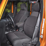 Rugged Ridge 13215.01 Seat Cover Kit, Front, Neoprene, Black; 11-18 Jeep Wrangler JK