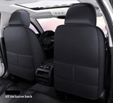 ZCJ XLX002 Leather Car Seat Covers, Faux Leatherette Automotive Vehicle Cushion Cover for Cars SUV Pick-up Truck Universal Fit Set Auto Interior Accessories， Airbag Compatible