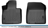 SMARTLINER Custom Fit All Weather Black 1st Row Floor Mat Liner Set Compatible with 2021-2023 Hyundai Santa Fe