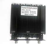 Fumei UHF 400-470MHz 50W Duplexer for Radio Repeater with Preseted Low Frequency 462MHz & High Frequency 467MHz & N Female connectors