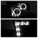 Spyder Auto Dodge Ram 1500 Black Halogen LED Projector Headlight