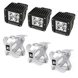 Rugged Ridge 15210.12 Light Kit, X-Clamp/Square LED, Large, Silver, 6 Pieces