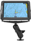 RAM Mounts Large Marine Electronics Mount RAM-D-111U with Medium Arm Compatible with Garmin, Lowrance, Humminbird + More