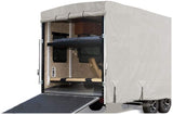 Eevelle Goldline Fifth 5th Wheel Trailer Cover - RV Cover - Waterproof, Heavy Duty, UV Protection, Anti Rot - Tan - Gray