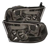 Spyder Auto Dodge Ram 1500 Black Halogen LED Projector Headlight