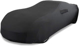 WinPower Indoor Car Cover Velvet Stretch Cloth Dust-Proof Underground Garage Car Show Compatible with Porsche 911 718, Black