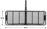 MaxxHaul 70103 Hitch Mount Steel Folding Cargo Carrier - 60" x 21"