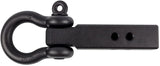 BulletProof Hitches 2.5" Extreme Duty Receiver Shackle (36,000lb. Rating) with D-Ring/Clevis (Black Textured Powder Coat, Solid Steel)