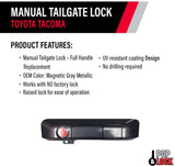Pop & Lock PL5409 Magnetic Gray Metallic Manual Tailgate Lock with Bolt Codeable for Toyota Tacoma
