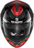 Shark Unisex-Adult Full Face RIDILL 1.2 MECCA-Black/Red/Silver-XL. (Multi