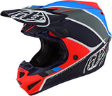 Troy Lee Designs Adult | Offroad | Motocross | SE4 Polyacrylite w/MIPS Beta Helmet (Silver, Medium)