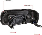 DNA Motoring HL-OH-109-SM-CL1 Smoke Lens Headlights Replacement For 05-07 Escape