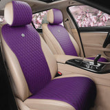 Red Seat Covers Universal Leather Seat Cover Comfortable Car Seat Cover 2/3 Covered 11PCS Fit Car/Auto/SUV (A-China red)