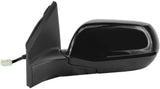 Fit System Passenger Side Mirror for Honda CR-V EX-L Model, Textured Black w/PTM Cover, Foldaway, Heated Power,Black -63043H