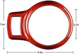 AIRSPEED Carbon Fiber Car Gear Shift Panel Frame Cover Interior Trim Sticker for Subaru BRZ Toyota 86 (2013-2020) Accessories, Red