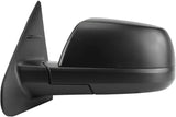 Fit System 70153T Passenger Side Mirror for Toyota Tundra SR/ SR5 Model, Textured Black, w/o Lane Change Assist, Foldaway, Heated Power