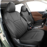 EKR Custom Fit Neoprene Car Seat Covers for Select Subaru Forester 2014 2015 2016 2017 2018 - Neoprene (Black)