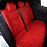 EKR Custom Fit Full Set Car Seat Covers for Select Honda Accord LX 2018 2019 2020 2021 2022 - Leatherette(Red )