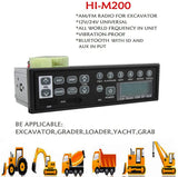 Generic Amon Tech 12v24v Bluetooth Car Excavator Radio AUX-in Slot Fmam USB Mic Mp3 for Hitachi Komatsu Kato