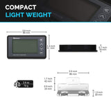 Renogy 500A Battery Monitor, High and Low Voltage Programmable Alarm, Voltage Range 10V-120V and up to 500A, Compatible with 12V Lithium Sealed, Gel, Flooded Batteries